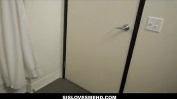 hot step sister bathroom fuck
