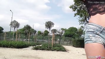 GERMAN SCOUT - TEEN SISTERS SEDUCE TO FUCK IN THREESOME