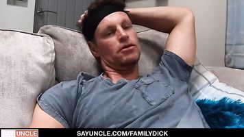 FamilyDick -  Receiving A Dick And Foot Massage From Stepson