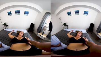 Stepmom Gets Massage from Stepson and He Fingers her to Orgasm