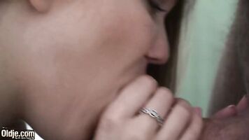 ager seduces and fucks old guy then takes a big cumshot in mouth