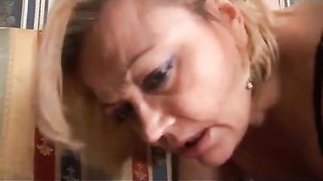 Naughty mom fucks her son and she's filmed!