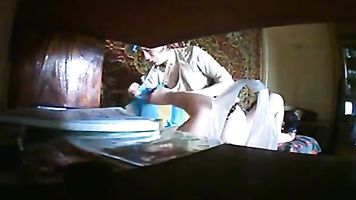 dads hidden cam caught mom fuckins own s.